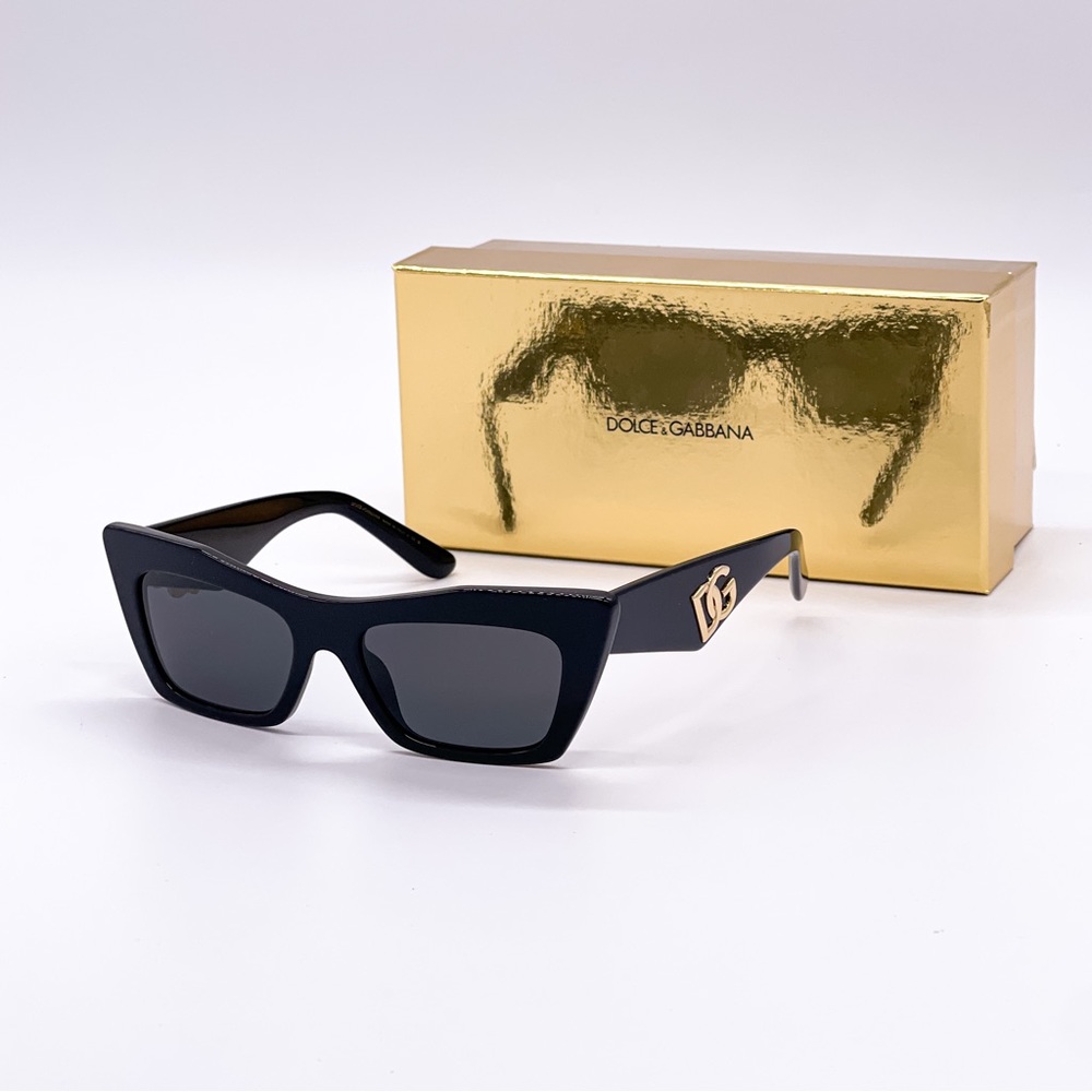 NEW DOLCE&GABBANA DG4435 501/87 WOMEN SUNGLASSES D&G DG 4435 BLACK EYEWEAR